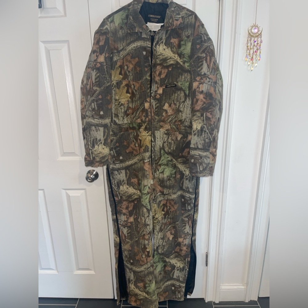 COMMANDER Sportsman Apparel Advantage Timber Camo Coveralls Sz XL